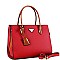 Two-Tone Structured Satchel