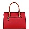 Two-Tone Structured Satchel