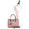 Two-Tone Structured Satchel