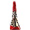 DOME LEOPARD PRINT SATCHEL WALLET SET