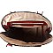 DOME LEOPARD PRINT SATCHEL WALLET SET