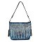 Rhinestone Waterfall Hobo Crossbody Sling