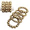 5-LINE PEARLS STRETCH BRACELET