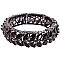 METAL STONE PETAL STRETCH BRACELET