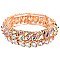 METAL STONE PETAL STRETCH BRACELET