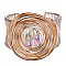 BEADED SPIRAL WIRED CUFF