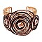 SPIRALLY WIRED CUFF W/ BEADS