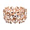 RHINESTONE FLOWER PETAL LUXE BRACELET