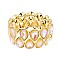 LOVELY GEM BLING CASTING STONE STRETCH BRACELET