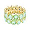 LOVELY GEM BLING CASTING STONE STRETCH BRACELET