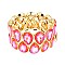 LOVELY GEM BLING CASTING STONE STRETCH BRACELET