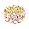 LOVELY GEM BLING CASTING STONE STRETCH BRACELET
