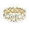 TRENDY GEM BLING CASTING STONE STRETCH BRACELET