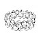 TRENDY GEM BLING CASTING STONE STRETCH BRACELET