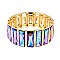 EXQUISITE GEM BLING CASTING STONE STRETCH BRACELET