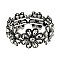 FLOWER GEM BLING CASTING STONE STRETCH BRACELET