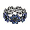 FLOWER GEM BLING CASTING STONE STRETCH BRACELET