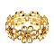 FLOWER GEM BLING CASTING STONE STRETCH BRACELET