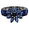 CHARMING BLING GEMSTONE FLOWER EVENING BRACELET