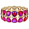 GLAMOROUS GEM BLING CRYSTAL STRETCH BRACELET