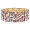 ELEGANT BLING GEMSTONE STRETCH EVENING BRACELET
