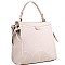 Embossed Faux-Leather 2Way Bag
