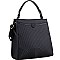 Embossed Faux-Leather 2Way Bag