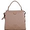 Embossed Faux-Leather 2Way Bag