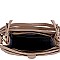 Embossed Faux-Leather 2Way Bag