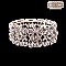TRENDY CRISSCROSS RHINESTONE BRACELET W/GEMS SLBY8054