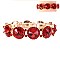 CLASSY HALO ROUND STONE STRETCH BRACELET SLBY8055