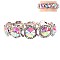 CLASSY HALO ROUND STONE STRETCH BRACELET SLBY8055