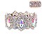 TRENDY MOSAIC OVAL STRETCH STONE BRACELET SLBY8057