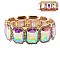 TRENDY RECTANGLE STRETCH STONE BRACELET SLBY8062