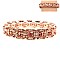 CLASSY SQUARE MIRROR STRETCH STONE BRACELET SLBY8108