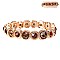 CLASSY SINGLE RHINESTONE STRETCH BRACELET W/GEMS SLBY8151