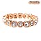 CLASSY SINGLE RHINESTONE STRETCH BRACELET W/GEMS SLBY8151