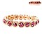 CLASSY SINGLE RHINESTONE STRETCH BRACELET W/GEMS SLBY8151