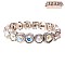 CLASSY SINGLE RHINESTONE STRETCH BRACELET W/GEMS SLBY8151