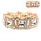 FASHIONABLE SQUARE MIRROR STRETCH STONE BRACELET SLBY8154