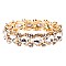 FASHIONABLE  ART DECO TEARDROP STRETCH BRACELET SLBY8557
