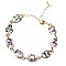 FASHIONABLE OVAL STONE LINK BRACELET SLBY8943
