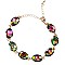 FASHIONABLE OVAL STONE LINK BRACELET SLBY8943
