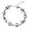 FASHIONABLE OVAL STONE LINK BRACELET SLBY8943