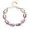 FASHIONABLE RECTANGLE STONE LINK BRACELET SLBY8944