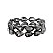 Fashionable Drop 2 Line Stretch Bracelet SLBY9853