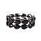 Fashionable Drop 2 Line Stretch Bracelet SLBY9853