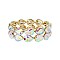 Fashionable Drop 2 Line Stretch Bracelet SLBY9853