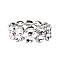Fashionable Drop 2 Line Stretch Bracelet SLBY9853