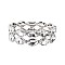 FASHIONABLE OVAL CASTING STONE STRETCH BRACELET SLBY9855